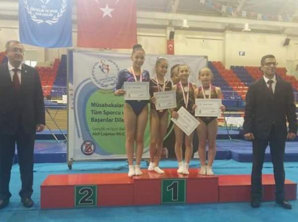Tuana Aleyna GÜLBAĞ Trambolin Jimnastik Yarışmasında Türkiye 2.si oldu