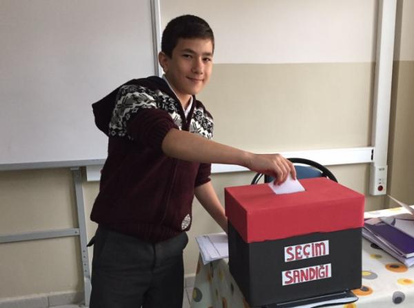 Okul Öğrenci Meclis Başkanı Seçimi yapıldı